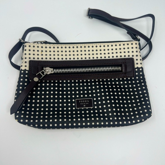 Fossil polka dot cross body bag - Picture 1 of 7